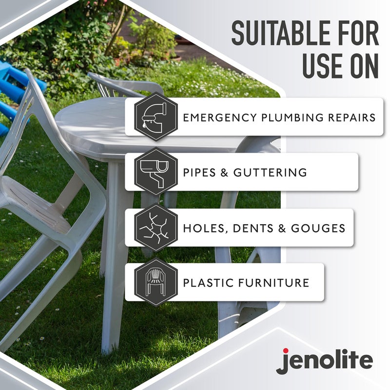 JENOLITE عصا لاصقة لإصلاح البلاستيك من جينوليت - 112 جرام - 4 أونصات - Image 4
